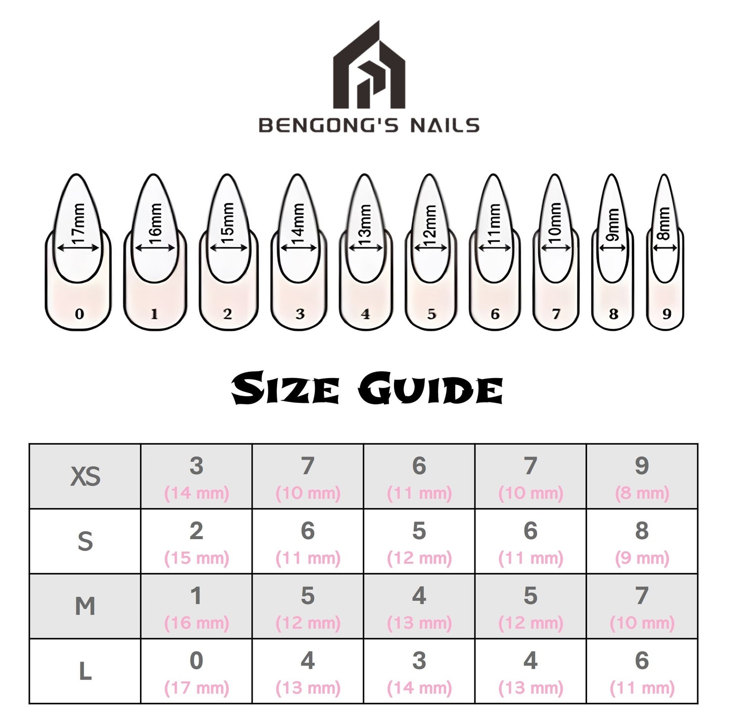 Mid-Oval Sparkling Pink Heart Cat Eye Nail Polish Handmade Press-On Nails | Detachable and Reusable | Free Toolkit Included